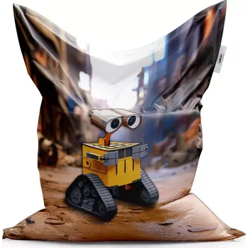 Sedací pytel Sablio Sedací vak Classic Wall-E robot Město - 150x100 cm