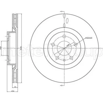 Brzdový kotouč Brzdový kotouč METELLI 23-0183C