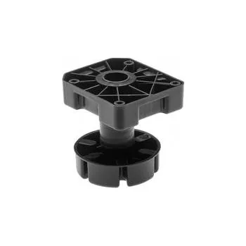 Nábytkové kování GTV Nožka ML pro velké zátěže 500 kg h 95–145 mm plast černá NOVÁ