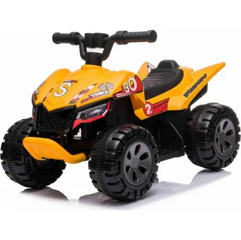 Dětské elektrovozidlo RKToys Dětská elektrická čtyřkolka THE FASTEST Žlutá
