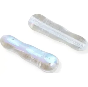 Korálek Korálky skleněné AB čiré kuželky - 10 ks