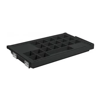 Organizér galanterie GTV Zásuvka ELITE, organizér na šperky, 860-918, soft-close, černá
