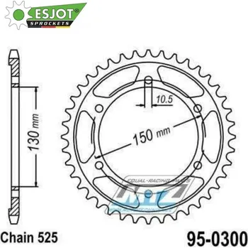 Řetězová sada pro motocykl Rozeta ocelová (převodník) 0300-39zubů ESJOT 50-29001-39 - Yamaha TRX850 / 96-00+TDM900 / 02-13 + FZ8N+FZ8S / 10-15 + Honda XL600V Transalp / 87-00 + XL700V Transalp / 08-13 + Honda XL650V Transalp / 95-0300-39-ES