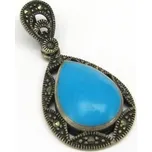 Stříbrný přívěsek s tyrkysem