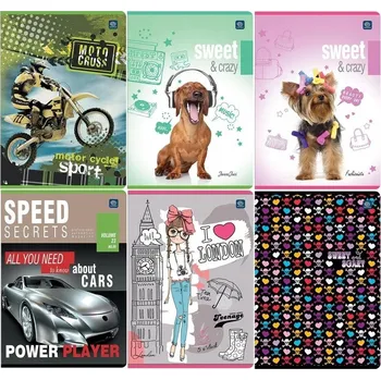 Sešit Sešit A5 s linkami Interdruk, 16 listů