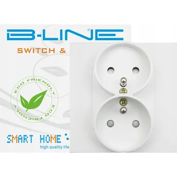 Elektrická zásuvka Elektrická Zásuvka B-line bílá