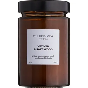 Svíčka Sójová vonná svíčka Vetiver & Salt Wood Vila Hermanos 1 ks
