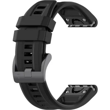 Řemínek na hodinky BSTRAP | BStrap Silicone Carson reminek na Garmin Fenix 5 / 6 / 6 Pro / 7 / 8 / E 47mm, black