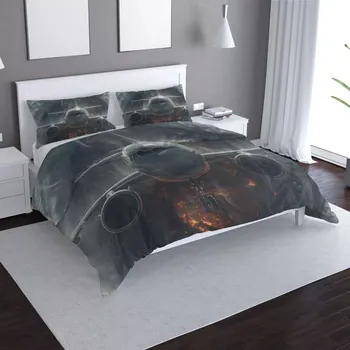 Povlečení Saténové povlečení Letadlo v bouři - Sablio - 140x200 / 90x70