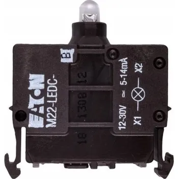 vypínač Ledka modrá zadní upevnění šroubové svorky 12-30VAC/DC 8-15mA EATON M22-LEDC-B /218058/