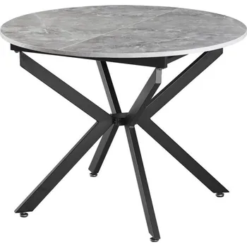 Jídelní stůl Tempo Kondela Amero (beton + černá) (pro 4-6 osob)