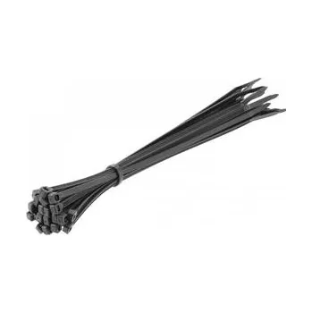 Stahovací páska HOEGERT nylonové stahovací pásky 3.6 x 200 mm, 25 ks, černé