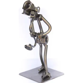Kovová figurka - Saxofonista 17 cm