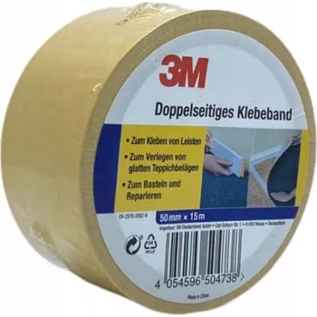 Lepicí páska OBOUSTRANNÁ PÁSKA 3M SAMOLEPICÍ 50mm x 15m Žlutá