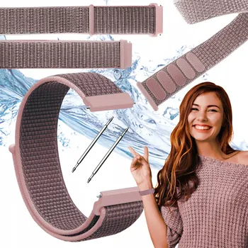 Řemínek na hodinky Řemínek ChronSmarta pro Garmin 22mm, růžový