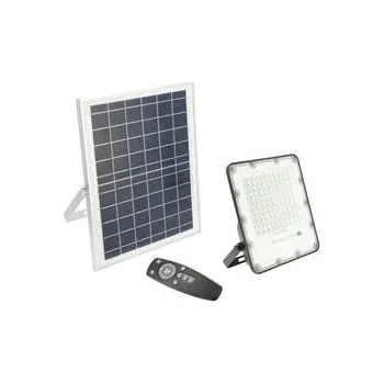 GTV Solární LED reflektor BRAVOS, 100W, 1000lm, 6400K, IP65, 120°, solární