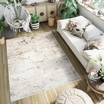 Koberec Moderní koberec Artemis - abstrakt 12 - krémový Rozměr koberce: 80x150 cm