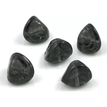 Korálek Korálky skleněné šedé - 5 ks