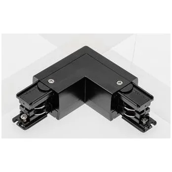 GTV Konektor L 90° pro kolej 3-obvod X-RAIL, 101x101mm, externí, černý