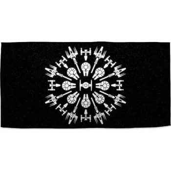 Ručník Sablio Ručník s potiskem Star Wars Vesmírné lodě - 50x100 cm