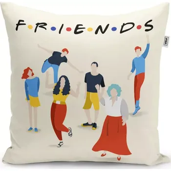 Polštář Dekorační polštář Seriál přátelé FRIENDS Postavy - Sablio - 50x50 cm