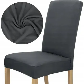 Potah na židli Šedý potah na židli