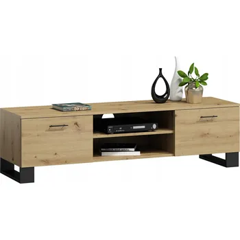 Televizní stolek TV stolek/skříňka v loftovém stylu RTV ABC 150 cm dub artisan