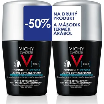 Vichy Homme Invisible Resist 72H antiperspirant 2 x 50 ml