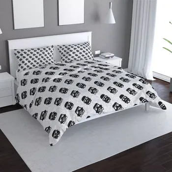 Povlečení Saténové povlečení Star Wars Stormtrooper Pattern šikmý - Sablio - 140x220 / 90x70