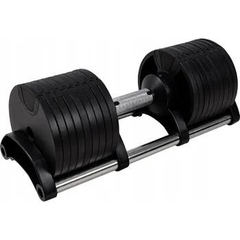 Miweba Sports nastavitelná jednoruční činka VH200, ocelová, 2-28 kg, tyč na činku