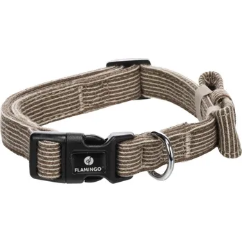 Vodítko pro psa Obojek textil Herbert sv.hnědý 35-50cm Flamingo