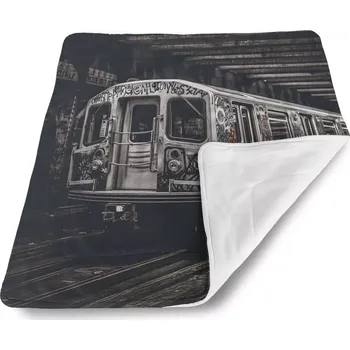 deka Sablio Dětská deka pro miminko Městské metro s graffiti - 80x100 cm