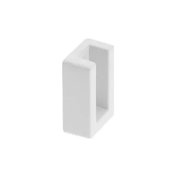 Dveřní kování GTV Rozeta obdélníková bez záslepky, bílá barva