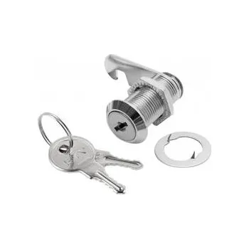 Nábytkové kování GTV Skříňový zámek 103 válec 30mm (pochromovaný), ocelový klíč