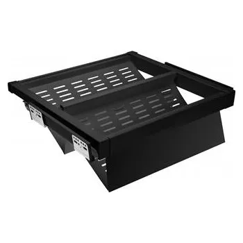 Botník GTV ELITE zásuvka, koš na boty, kov, 760-818, soft-close, černá