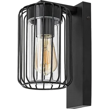 Venkovní osvětlení Černé fasádní svítidlo Tarpa pro žárovku E27 - Rabalux - 77106 - 77106