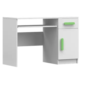 Dětský stůl Nábytek PEGAS s.r.o. Psací stůl SMYK I - 08, Bílá Mat/Zelená