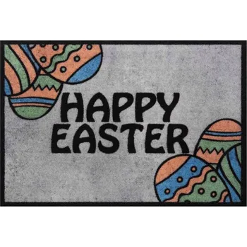 Rohožka Velikonoční rohožka protiskluzová, šedá barva 40x60 cm
