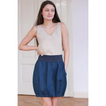 Dámská sukně Lotika Balonová lněná mini sukně Lotika Czech design 785426
