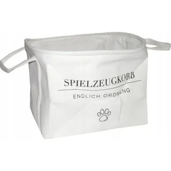 Úložný box ÚLOŽNÝ BOX KOŠ NA HRAČKY S MADLY SKLÁDACÍ PEVNÝ