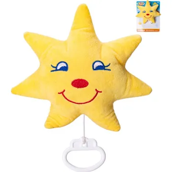 plyšák PLYŠ Hvězdička baby na natažení hrací strojek usínáček pro miminko