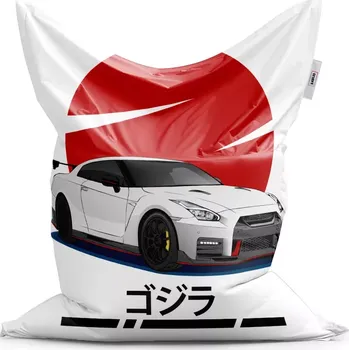 Sedací pytel Sablio Sedací vak Classic Nissan GTR 35 Japonské slunce - 150x100 cm
