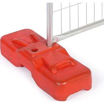 Příslušenství pro plot Podstavec pro mobilní ploty 941005 oranžový 60 x 25 x 14 cm
