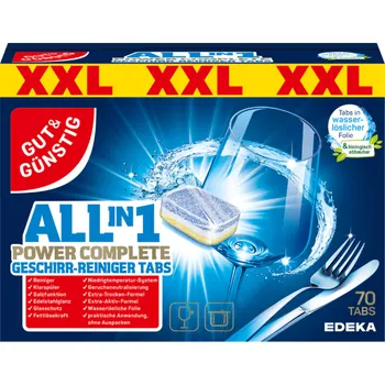 G&G Tablety do myčky All-in-One XXL, 70 tablet, 1260 g - originál z Německa
