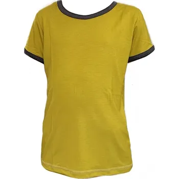 Dámské tričko FARMERS® Dámské tričko BAMBUS OCHRE krátký rukáv Velikost: XXL dámské