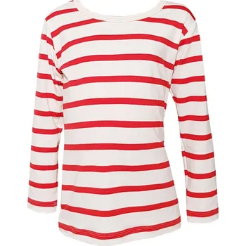 Dámské tričko FARMERS® Dámské tričko BAMBUS červený námořník Velikost: XXL dámské