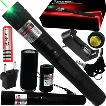 IP kamera ULTRA SILNÝ ZELENÝ LASEROVÝ UKAZATEL S VELKÝM DOSAHEM 400 KM - ZESTAVA XXXL