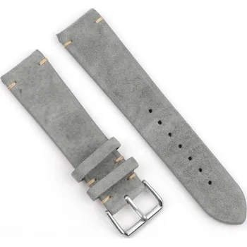 Řemínek na hodinky BSTRAP | BStrap Suede Leather reminek na Samsung Gear S3, gray (SSG021C01)
