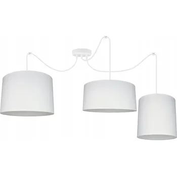 Závěsná stropní lampa lustr PAVOUK STÍNÍTKO bílá stropní svítidla do obýváku