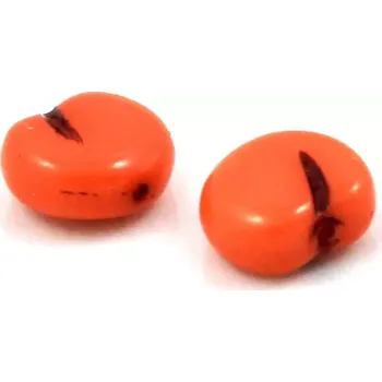 Korálek Korálky skleněné oranžové meruňky – 2 ks